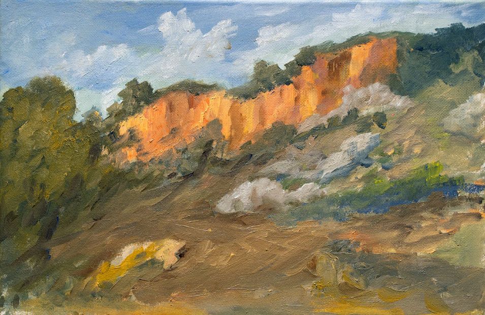 Juan Broseta. Paisatge. Óleo 