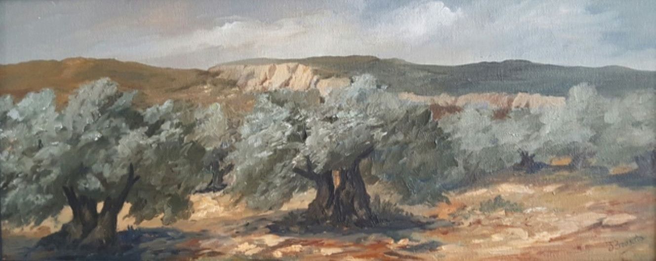 Juan Broseta. Oliveres. Pintura 