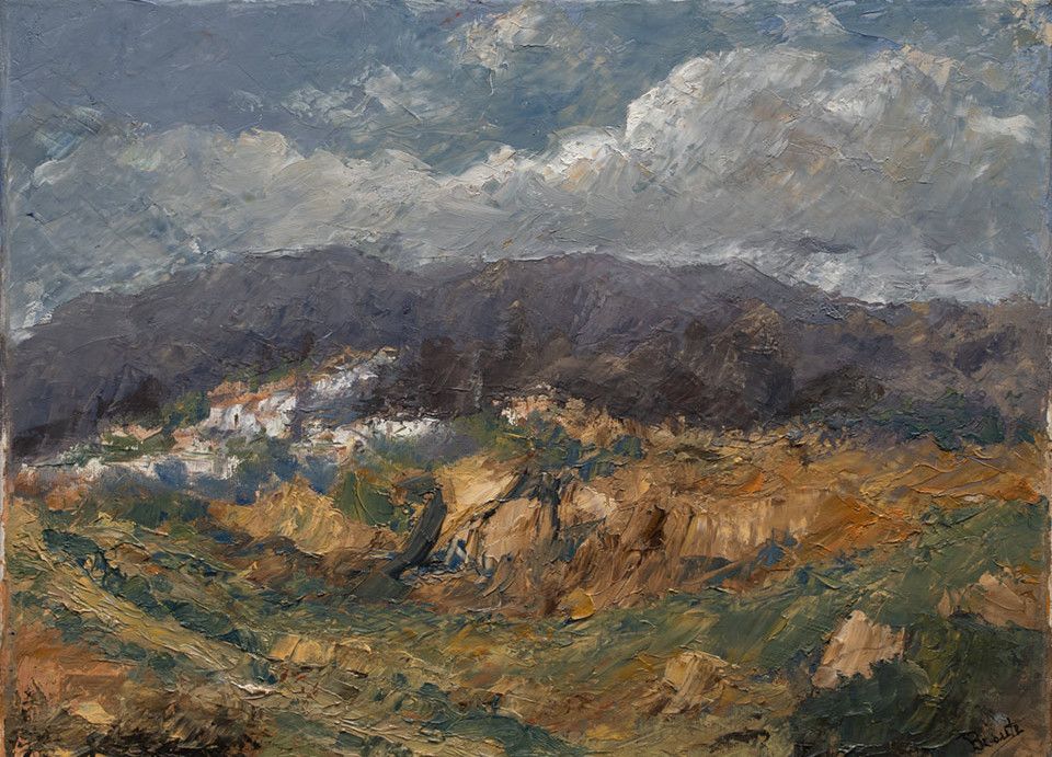 Juan Broseta. Paisatge interior. Óleo 