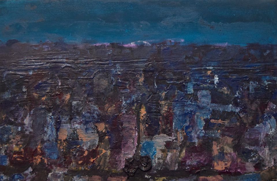 Germà Lloris. Paisatge abstracte. Pintura 