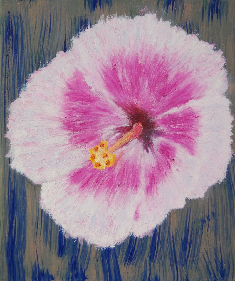Miguel Sinisterra. Pintura. Flor