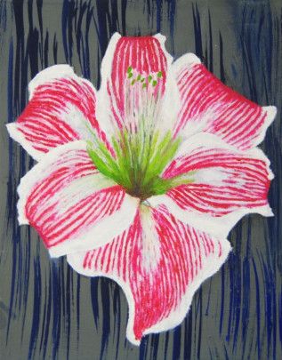 Miguel Sinisterra. Pintura de flor 