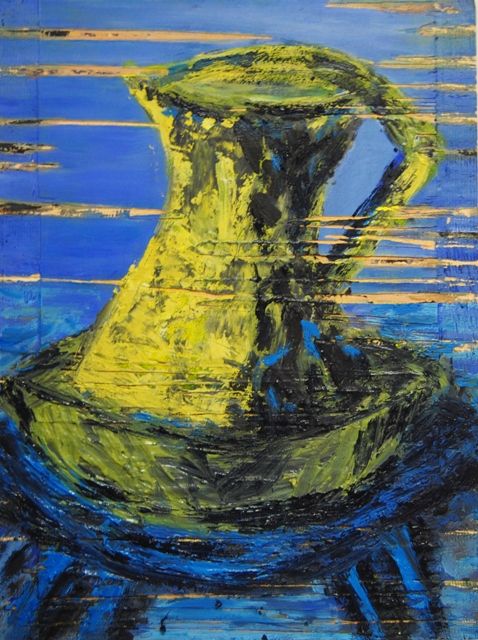 E Bieco. Pintura. Jarra amarilla
