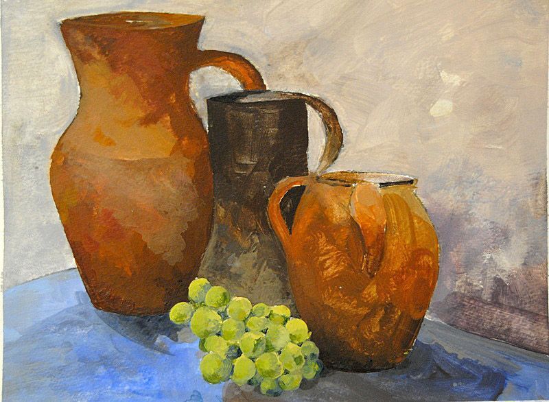 Ximo Vives. Pintura de Bodegó. Raïm 