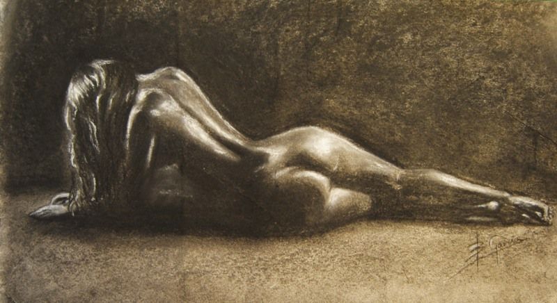 Beatriz Garcia. Desnudo. pintura. 