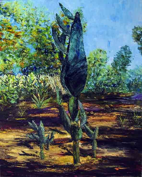Gema Pascual. Plantes sucoses. Pintura 