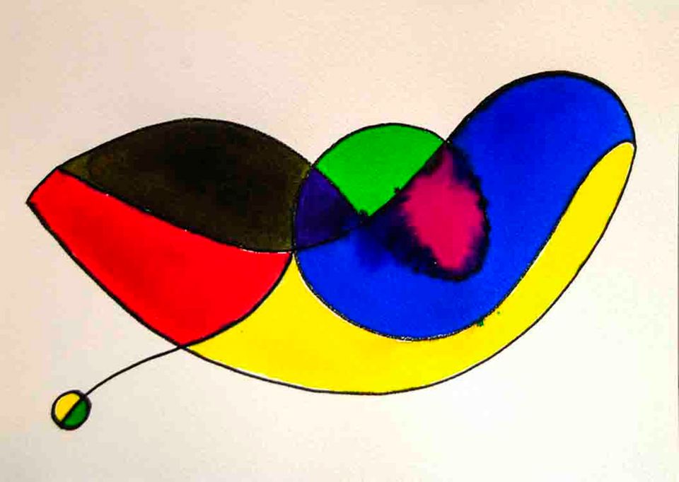 Marina Moltedo. Aquarel·la. Abstracte. Paper 