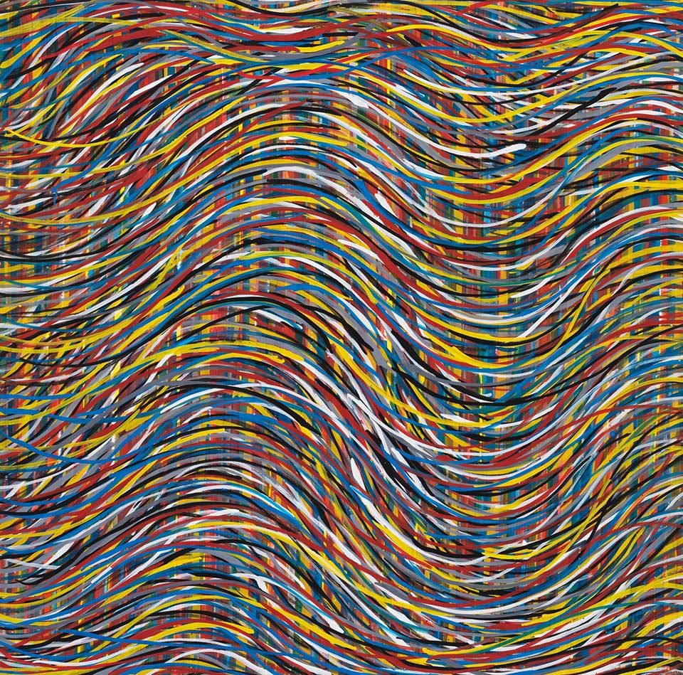 Líneas de colores en movimiento